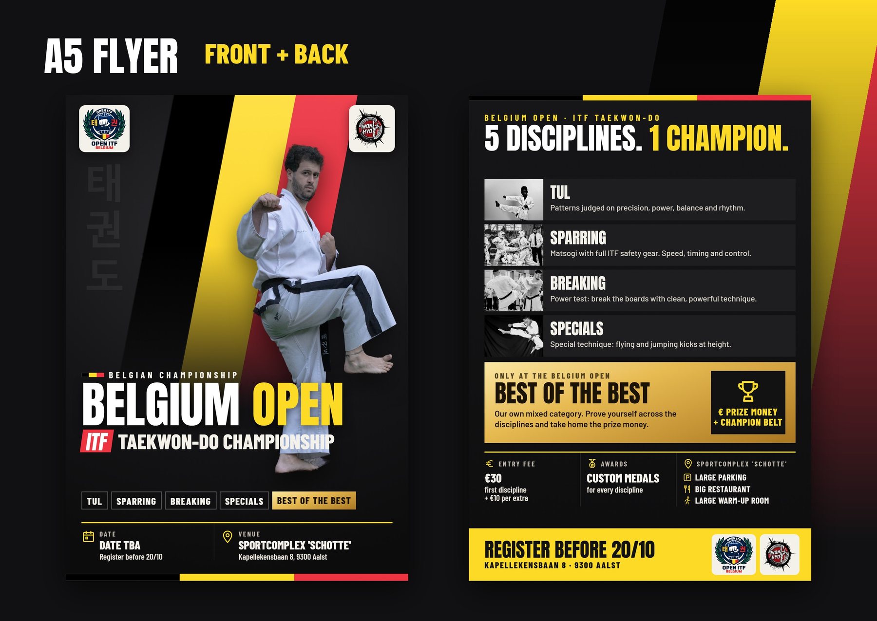A5 flyer front and back